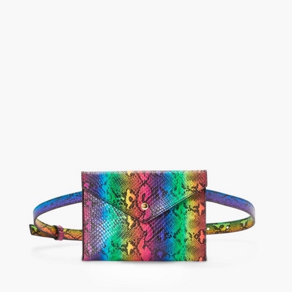 JustFab Flap multicolored Fannypack, NWT - Picture 2 of 8
